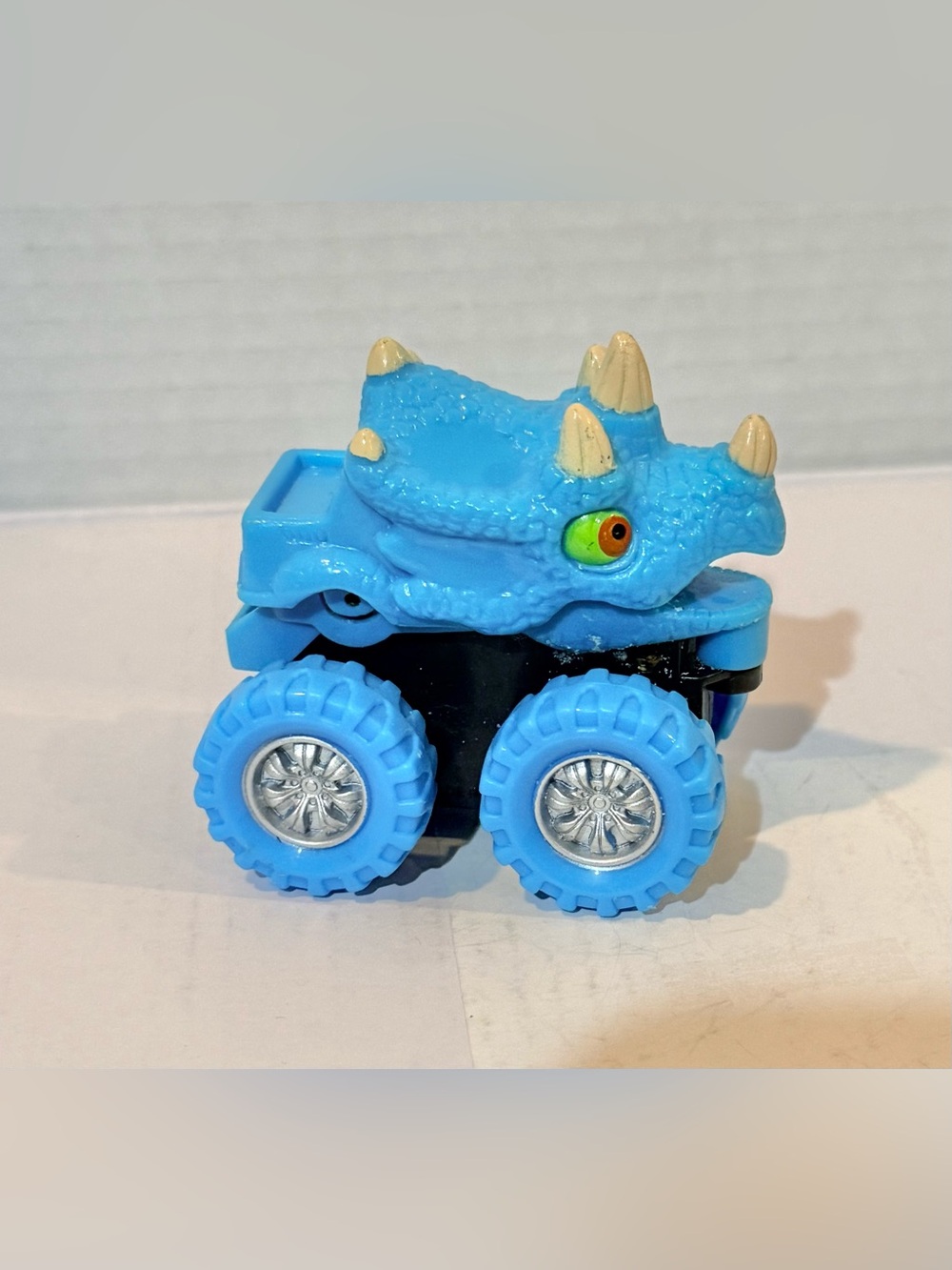 Spark Create Imagine Blue Triceratops Monster Truck Figure Bobble Head Pre-used